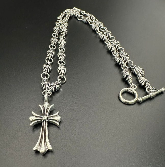 Ch*0me He**ts Necklace