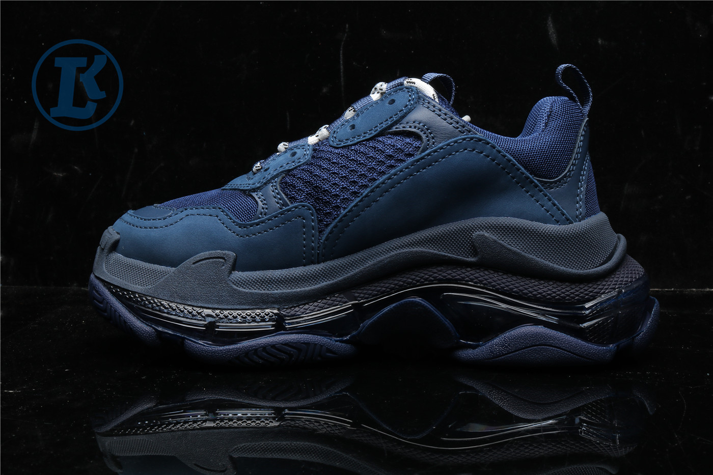 Ba1en*iaga Triple S Clear Sole Navy