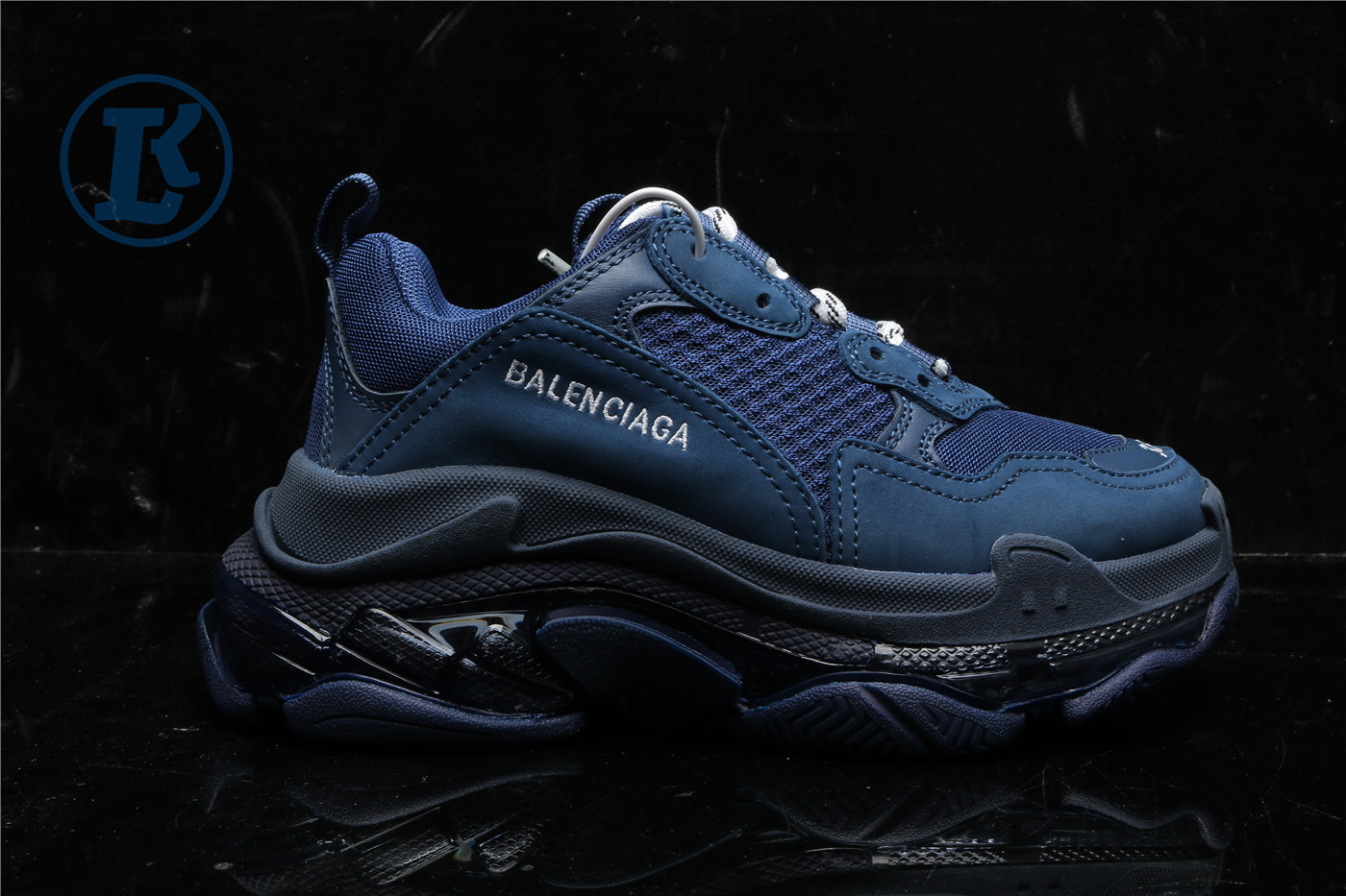 Ba1en*iaga Triple S Clear Sole Navy