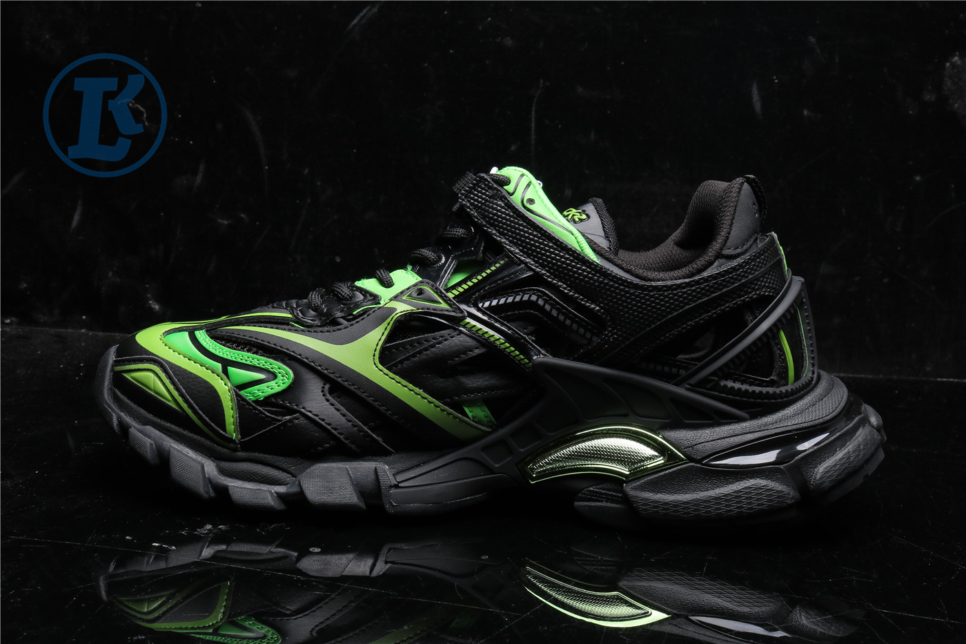 Balanciaga Track 2 Black And Green