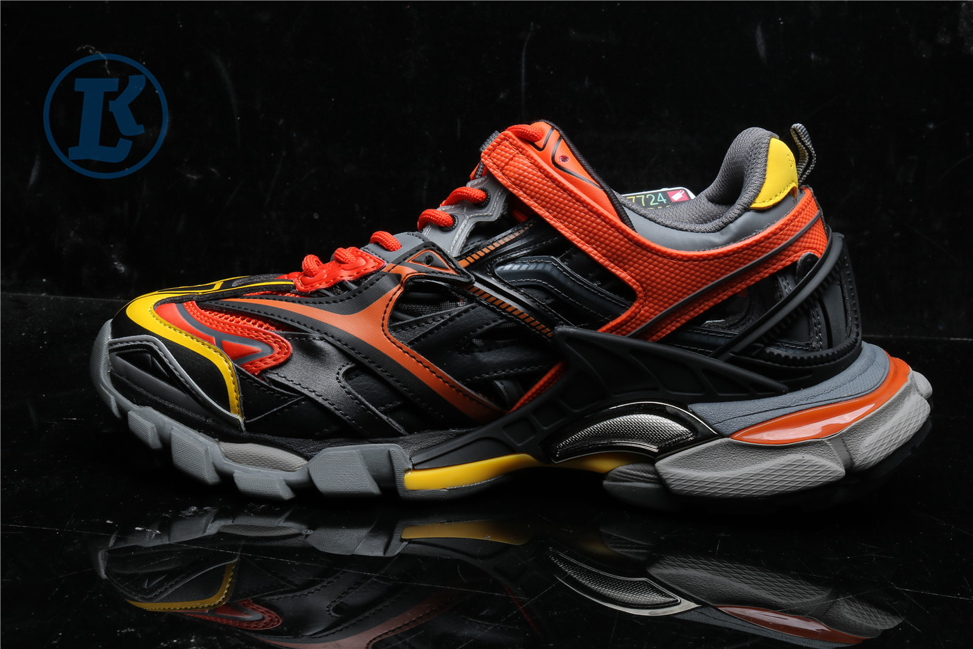 Balanciaga Track 2 Red And Black