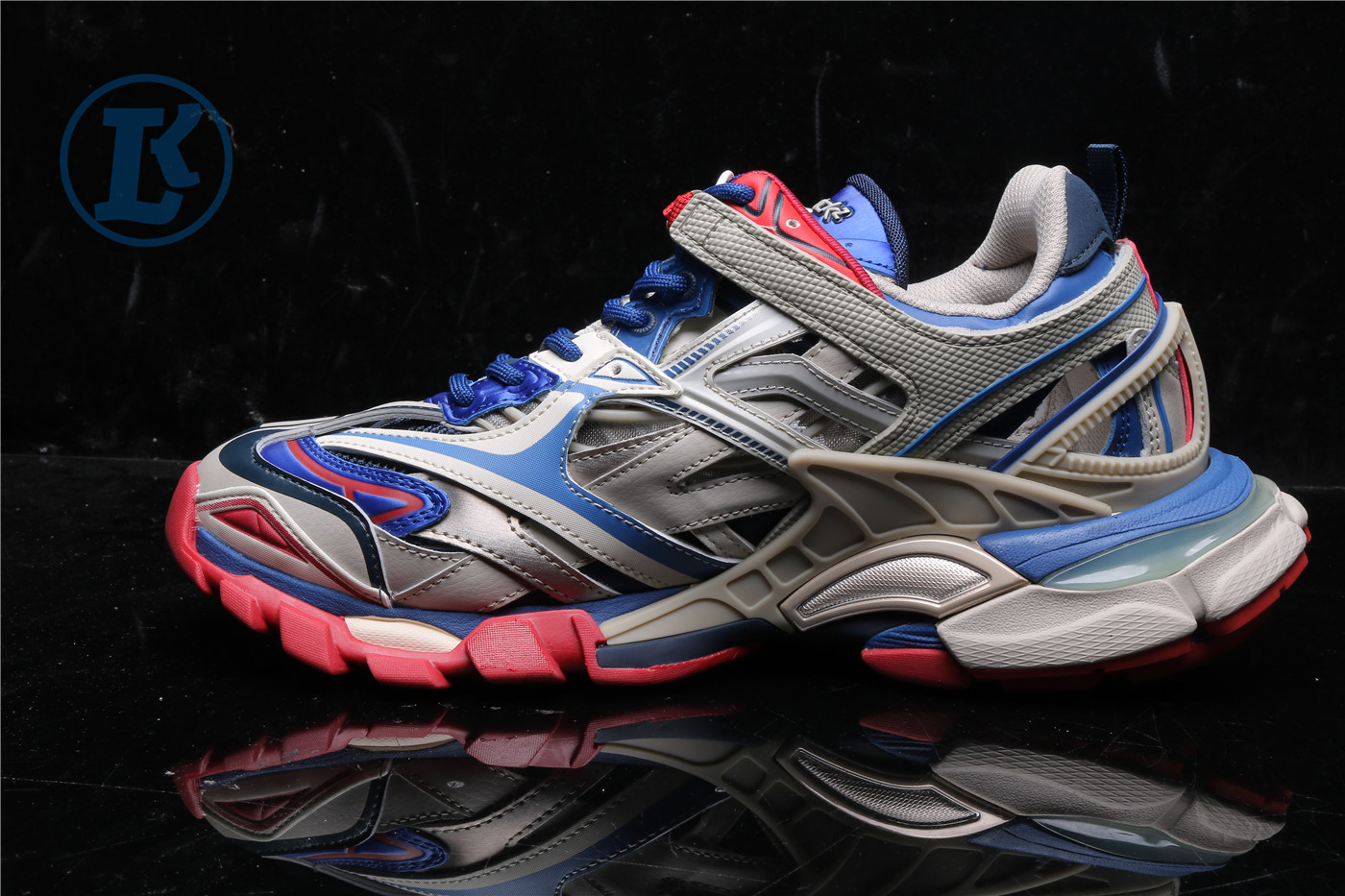 Balanciaga Track 2 Red And Blue