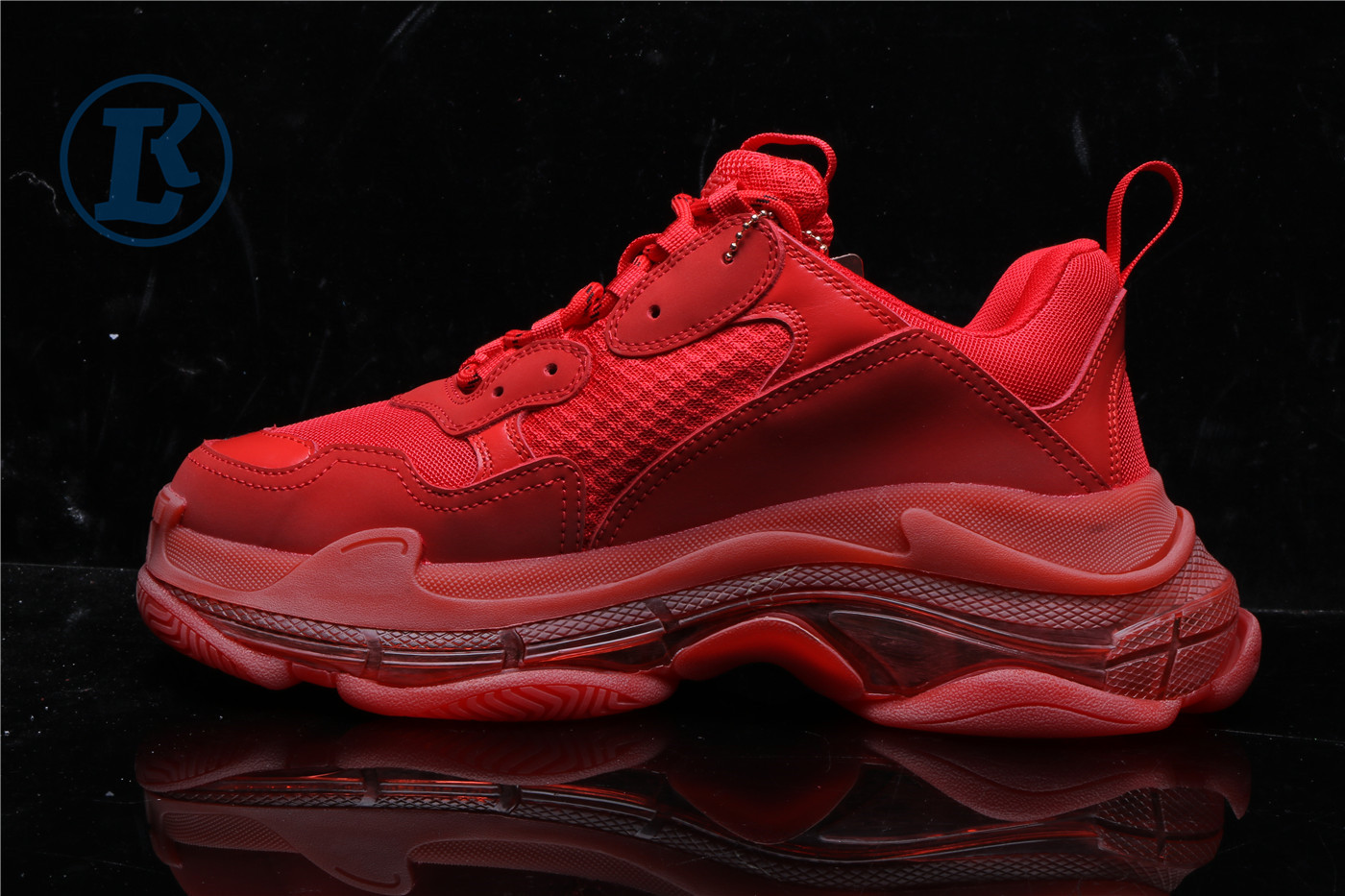 Ba1en*iaga Triple S Clear Sole Red