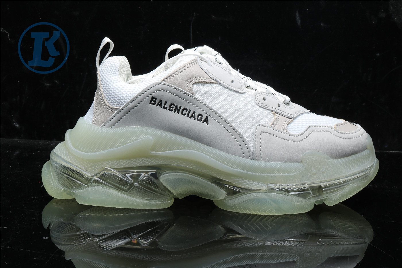 Ba1en*iaga Triple S Clear Sole White