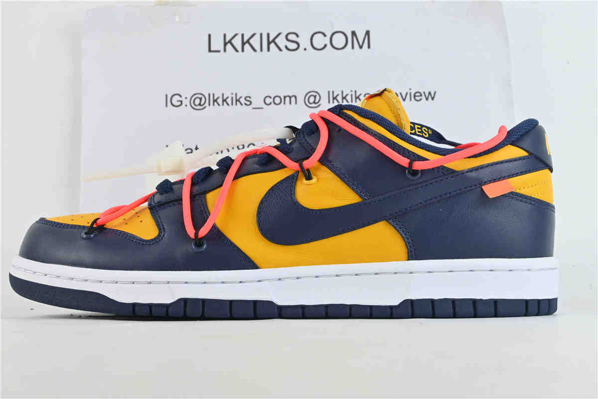 Nike Dunk Low Off-White University Gold Midnight Navy