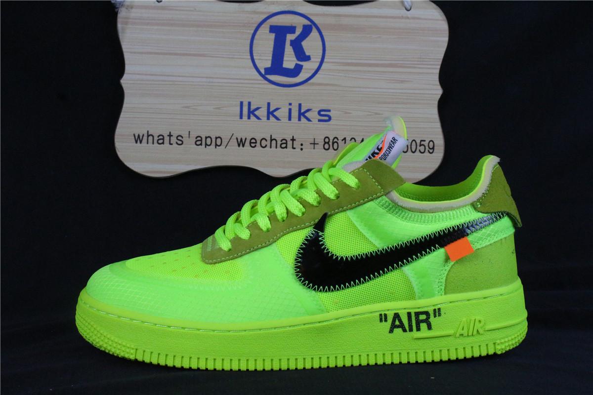 Nike Air Force 1 Low Fluorescent Green OFF WHITE