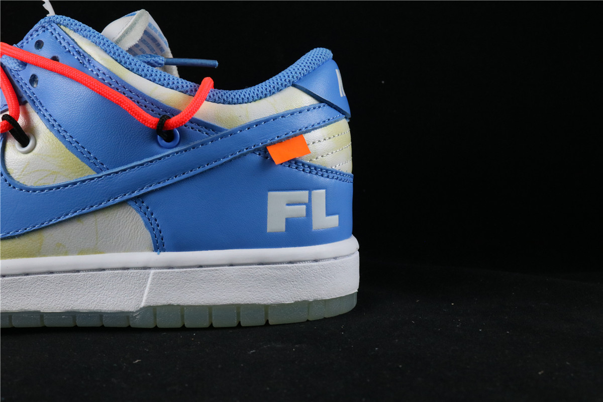 OFF WHITE x Futura x Nike Dunk Low Powder Blue