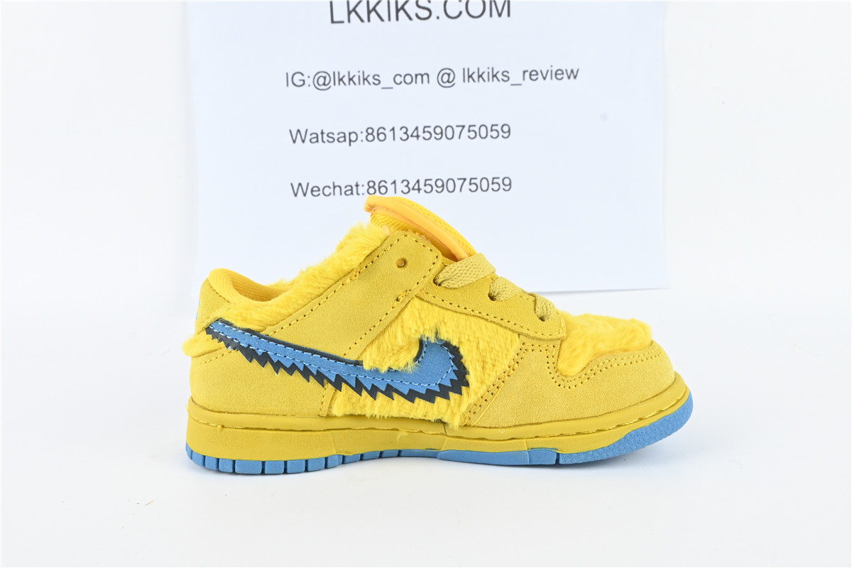 KID Nike SB Dunk Low Grateful Dead Bears Opti Yellow