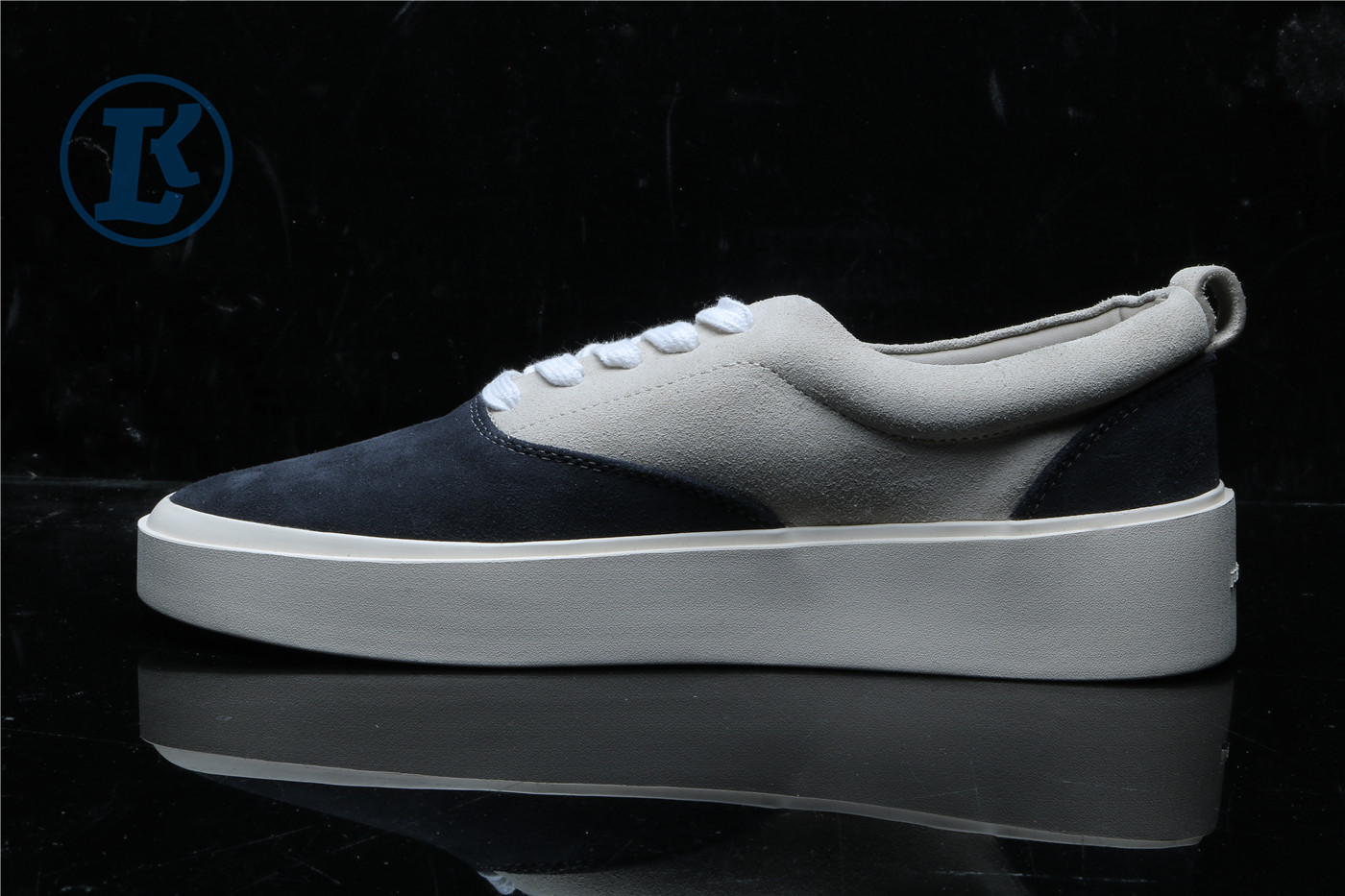 Fear Of God 101 Low Top Vintage Black Bone Suede