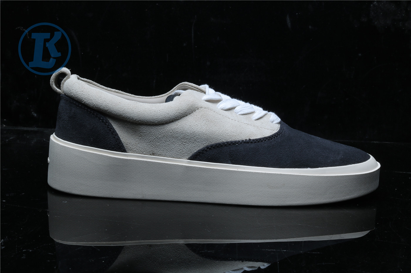 Fear Of God 101 Low Top Vintage Black Bone Suede